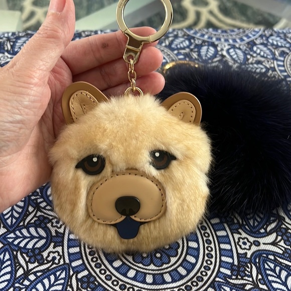 kate spade Accessories - Fuzzy bear bag charm